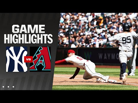 Yankees vs. D-backs Game Highlights (4/3/24) | MLB Highlights