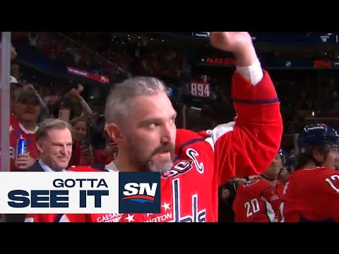 Gotta See It: Alex Ovechkin Ties Wayne Gretzkys All-Time Goals Record From Signature Spot