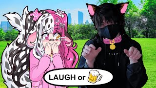 LAUGH OR DRINK in REAL LIFE with My Best Friend Levi...