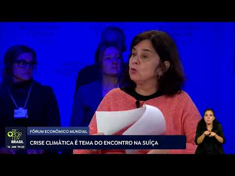 Crise climática é tema do Fórum Econômico Mundial na Suíça