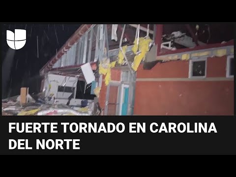 Un tornado toca tierra en Carolina del Norte: reportan varias viviendas y edificios dañados