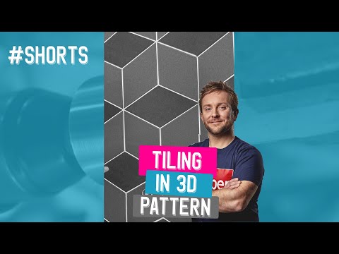 How to tile 3D cube tiles #shorts