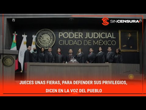 #Jueces unas FIERAS, para defender sus privilegios, dicen en #LaVozDelPueblo