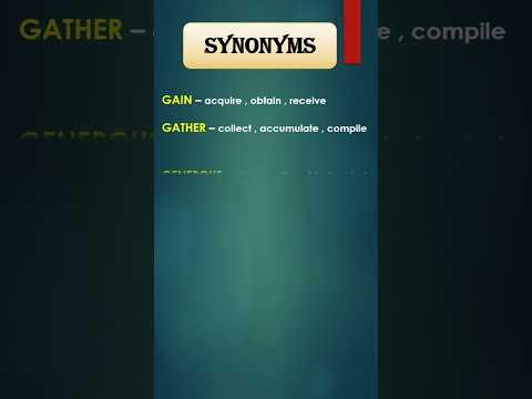 Synonyms in English || #shorts #englishmasterclass #vocabulary #improvevocabulary #english