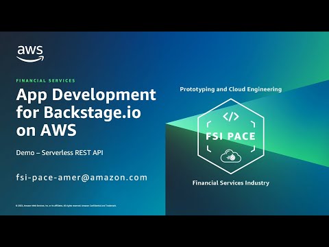 App Development for Backstage.io on AWS - Demo: Serverless REST API | Amazon Web Services