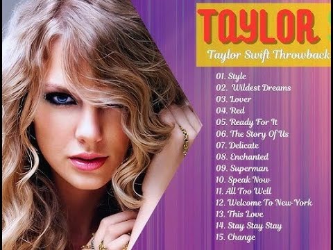 Taylor SWIFT PLAYLIST MUSIC