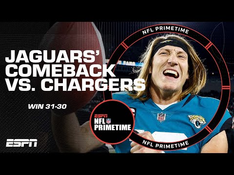Reaction to Jaguars' epic comeback vs. Chargers in Wild Card Round | NFL Primetime
