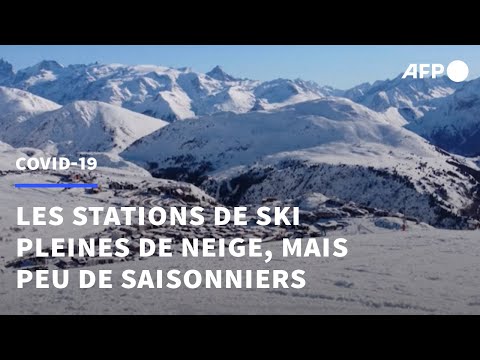 Dans les Alpes, la saison de ski reprend, grippée par le manque de saisonniers | AFP