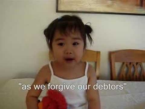 The Lords Prayer by 2-year Old