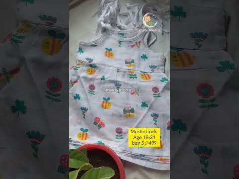 Muslin frocks ❣️✨#muslin #newbornbaby #moonsss#fashion #love