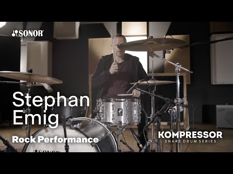 KOMPRESSOR Snare Drum Series: Rock Performance by Stephan Emig