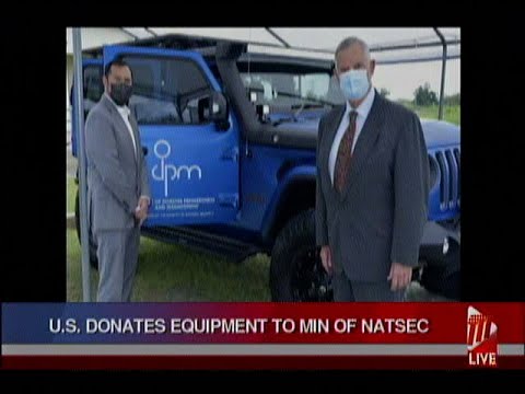 National Security Ministry Receives Donation Of Disaster Management Equipment From The US