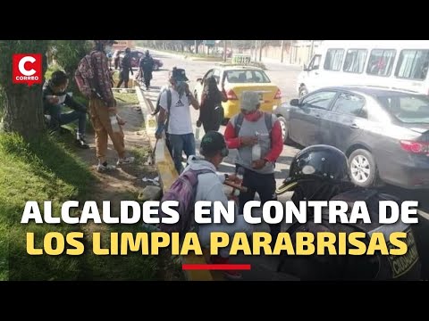 Arequipa: Alcaldes distritales en contra de los limpia parabrisas