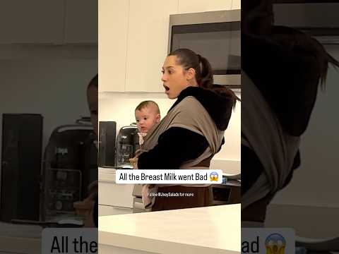 All the Breast Milk went bad! PRANK🤣 #Parenting #Baby #Moms