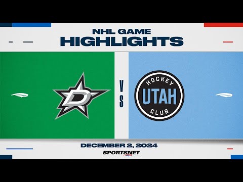 NHL Highlights | Stars vs. Utah HC - December 2, 2024