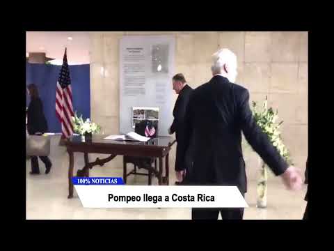 Mike Pompeo llega a Costa Rica, donde también se reunirá con Coalición Nacional, Mov Campesino
