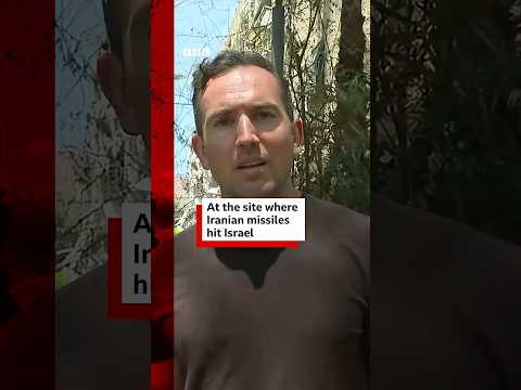 BBC reports from scene of Iranian attack on Israel. #Israel #Iran #BBCNews