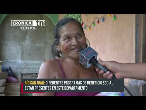 Benefician con paquetes alimenticios a familias de Río San Juan - Nicaragua