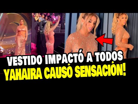 YAHAIRA PLASENCIA IMPRESIONA CON SU VESTIDO EN LOS PREMIOS LO NUESTRO 2023