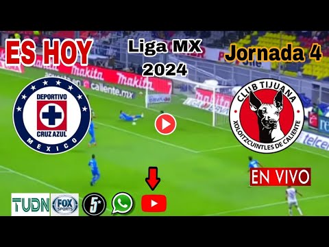 Cruz Azul vs. Tijuana en vivo, donde ver, a que hora juega Cruz Azul vs. Xolos Liga MX 2024