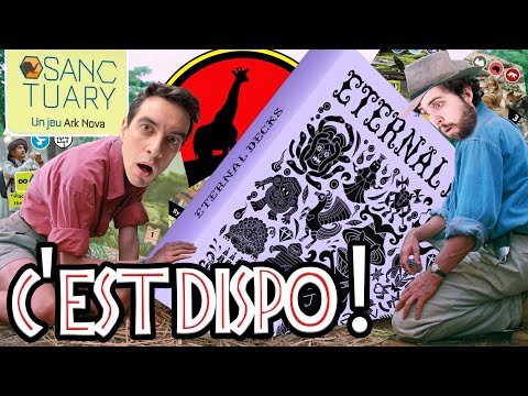 C'EST DISPO! Eternal Decks, Sanctuary, Map Masters, Le Hobbit, Happy Letters, Everdell Duo