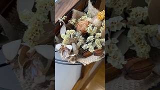 恐怖映像注意⚠️ 冬のブライダルベールとドライフラワーブーケ #gardening #plants #horror #terror #jap
