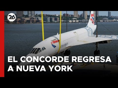 EEUU - EN VIVO | El legendario 1° avión supersónico vuelve al museo de Nueva York