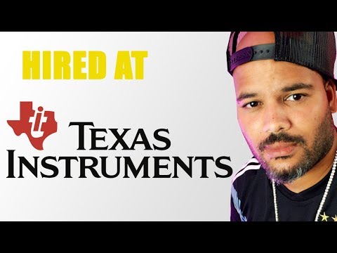 Web Developer got Hired at Texas Instruments by doing...