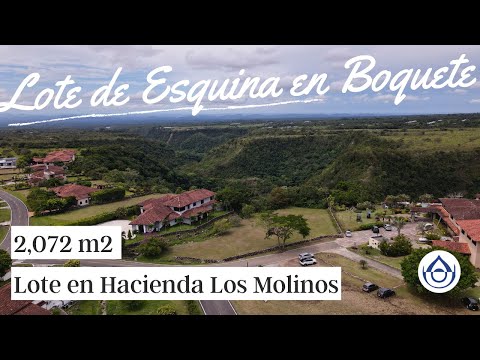 Compra lote de esquina en Hacienda Los Molinos, Boquete, Chiriquí. 6981.5000