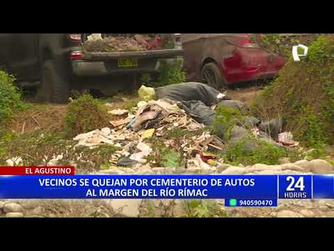 El Agustino: alcalde acusa a gestión anterior por depósito de autos al margen del río Rímac