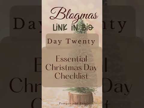 #blogmas day 20! Christmas day checklist #christmascheer #festiveseason #shortsfeed #christmasvibes
