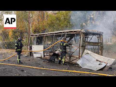 30 dead after Russian guided bomb explodes next to public buses in Ukraine