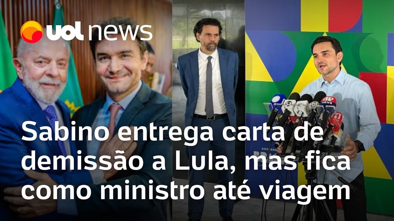 Sabino entrega carta de demissão a Lula, mas ainda viaja com presidente para visitar obras da COP30
