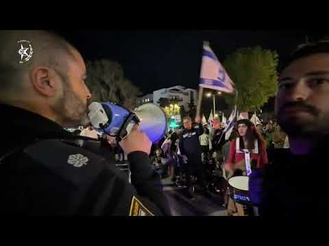 מחאה בלתי חוקית בחיפה