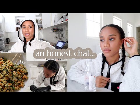 VLOG | small business struggles, feeling overwhelmed, make dinner w/ me & current skincare routine ✨