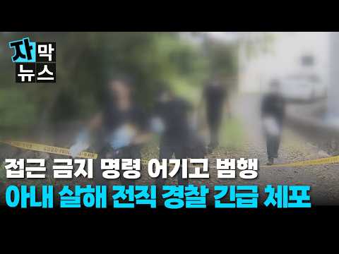 [자막뉴스] 접근 금지 명령 어기고 아내 살해한 전직 경찰 체포