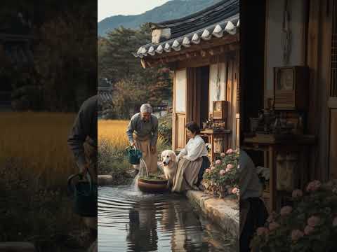 🏡 Korean Countryside — Grandparents Resting by Traditional House #시골일상 #slowlife #healing