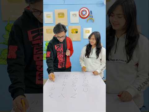 A b c d challenge with @Anuusharma0012