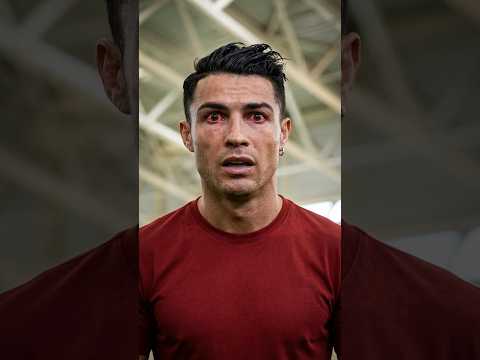 Why Did Cristiano Have Red Eyes?🙏❤️⚽ #shorts