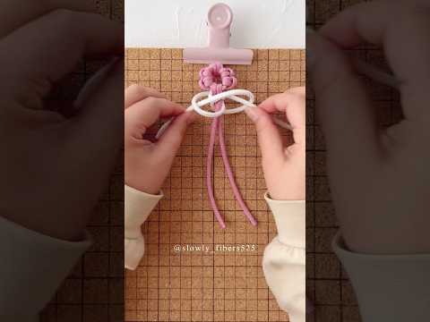 フラワーチャームの作り方♪#マクラメ#パラコード#macrame#paracord
