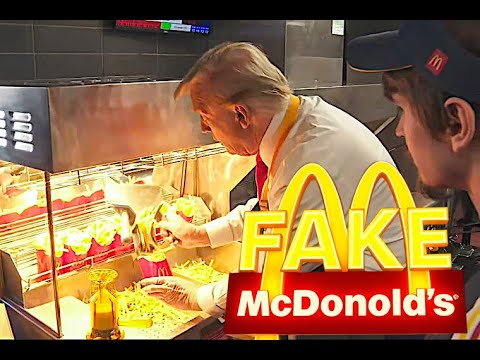 WHAT FOX NEWS & CNN WON'T TELL U ABOUT TRUMPS FAKE MCdonalds visit - the Hidden Story