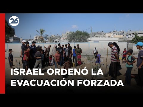 Israel ordenó la evacuación forzada de una gran parte del norte de Gaza