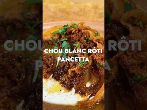 Chou rôti ultra croustillant & pancetta fondante 🤤🔥 #FoodPorn #RecetteFacile