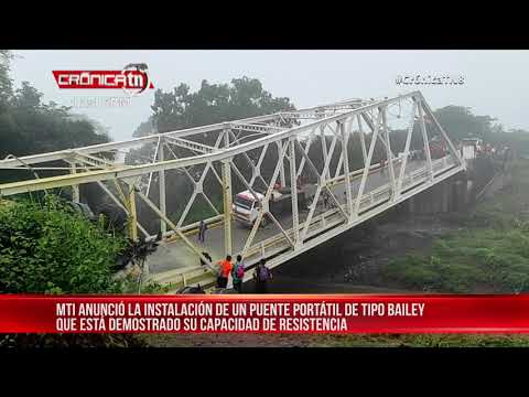 MTI instalará un puente portátil en el sector de Cuisalá - Nicaragua