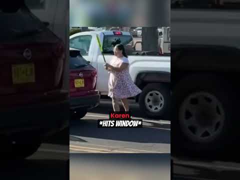 Karen Gets Instant Karma After Smashing A <strong>Window</strong> Using Baseball Bat #shorts