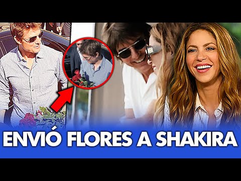 Tom Cruise no se contiene y expone su atracción por Shakira al ser captado llevándole flores.