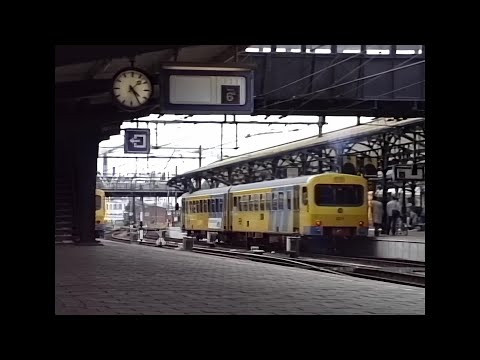 Spoorverkeer Groningen 1987 en 1989 | Rail traffic in Groningen (NL) in 1987 and 1989