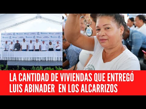 Abinader entrega viviendas en Los Alcarrizos