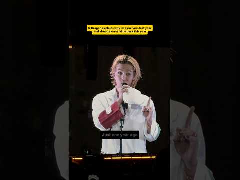 This man keeps his promises 🫶🏻 #gdragon #bigbang #kwonjiyong #paris