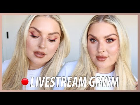 ? LIVE NOW ? a very chill grwm, lets hang out!